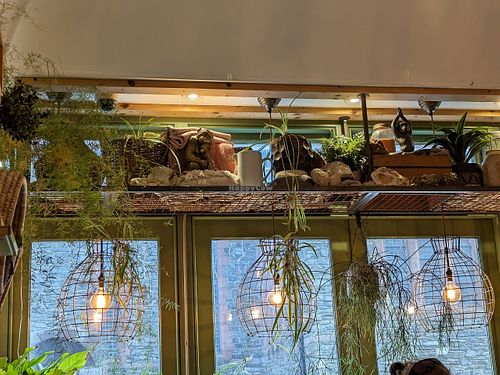 Interior at VIBE Plant Based Cafe & Restaurant in Douglas