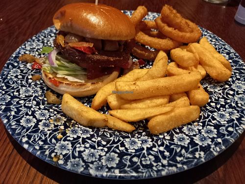 Fiesta burger at The Greyhound in Bromley