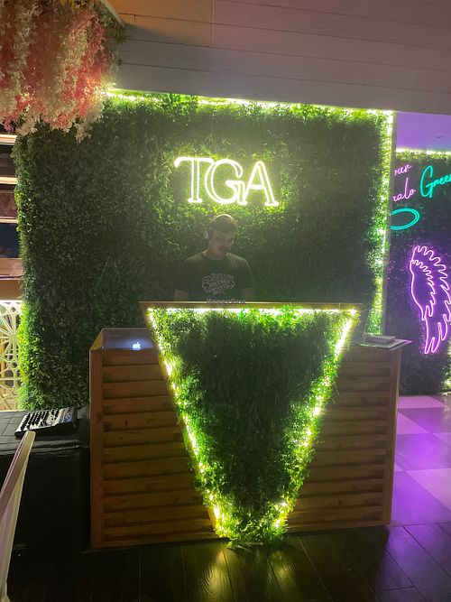 DJ on a Saturday night  at The Green Affair in Mumbai