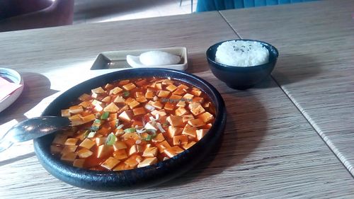 This mapo tofu was all right.. but I can make it myself! at Le Voyage in Munich