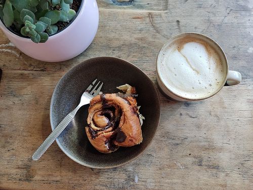 Chocolate vegan roll at Hey Schnecke in Berlin