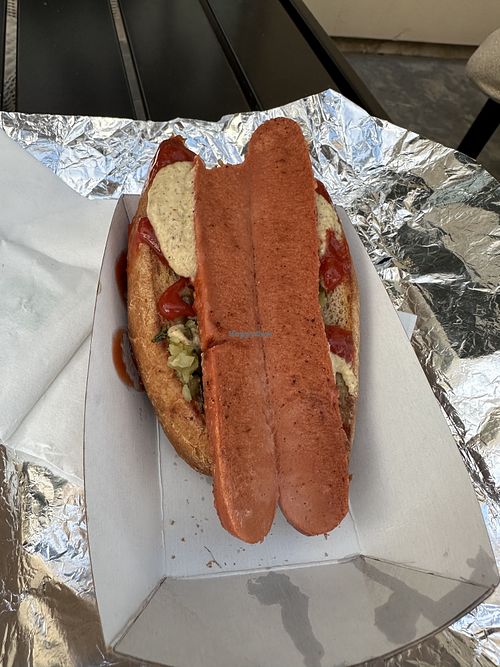 Vegan hot dog to go  at Down to Earth  - Store and Deli in Kapolei