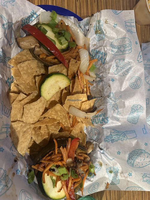 Tupat’s Pokado, sub veggies   at Jimmy Hula's in Port Orange