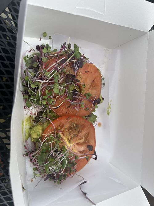 Avocado toast  at Black Market Bakers in Edgewater