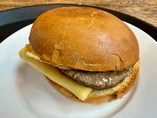 Vegan breakfast roll  at Caffè Nero in Somerville