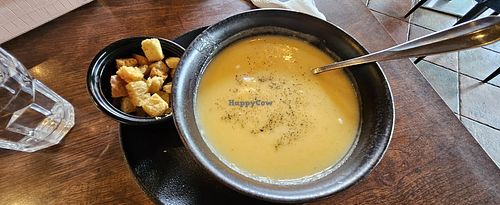 Potatoes cream soup at Happy Bar & Grill in Plovdiv