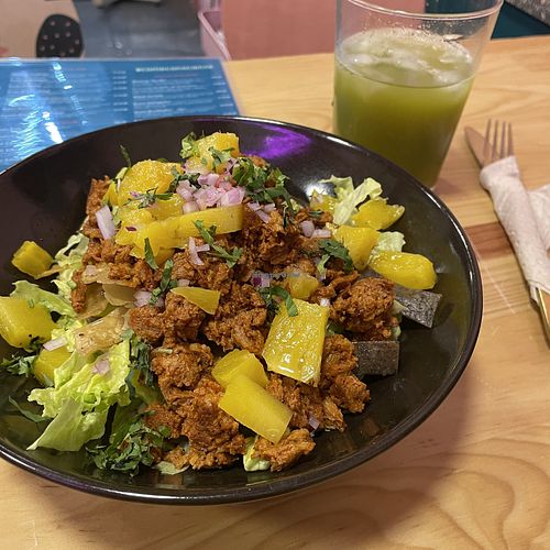 Pastor salad! Amazing  at Pali Pali Alameda in Mexico City