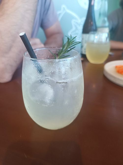 Lemonade at Coral Vegan Pizza in Playa Del Carmen