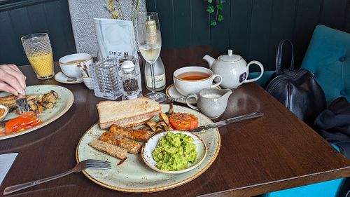 Vegan breakfast at The Spread Eagle in Blackburn