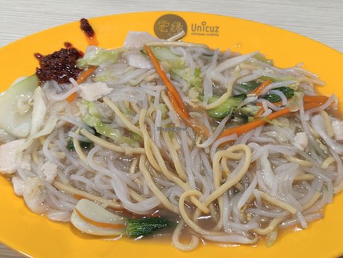 fried hokkien noodles at Unicuz Vegetarian 宏缘素食 - Aperia Mall in Central Singapore