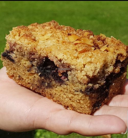 Cherry and apple streusel at The Depot Bakery in Sheffield