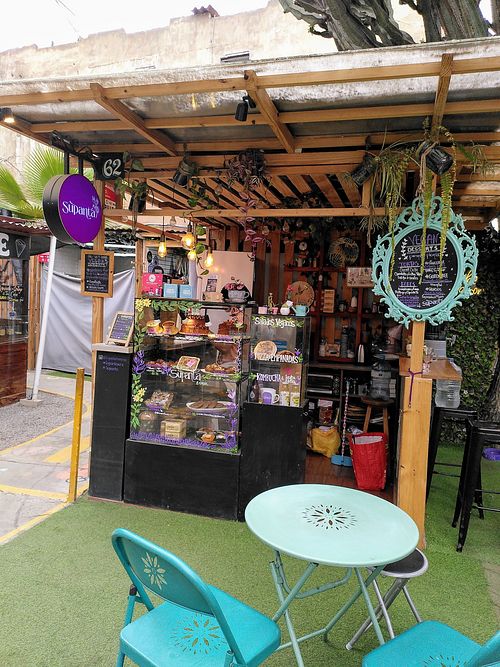 Food stand at Supanta in Lima