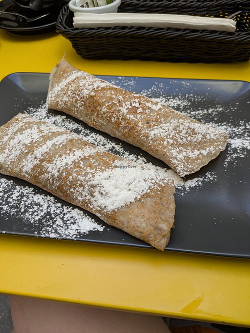 Apple and cinnamon crepes at Café G in St Julians