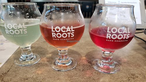 Three non alcoholic choices on tap. at The Boochyard @ Local Roots in Vista