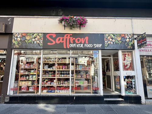Exterior of shop   at Saffron Oriental Food Shop in Inverness