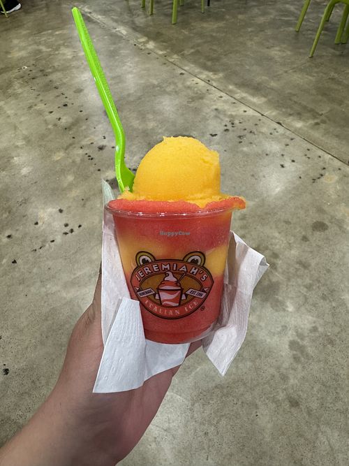 Mango and strawberry   at Jeremiah's Italian Ice in Maitland