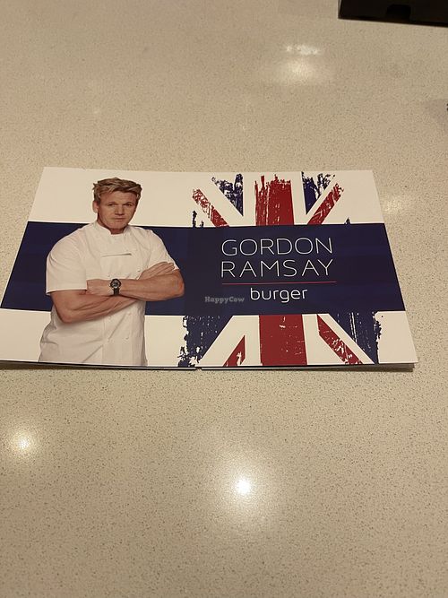 Menu  at Gordon Ramsay Burger in Las Vegas