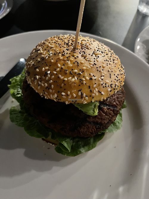 Beyond burger  at Hard Count Kitchen & Cocktails in Georgetown