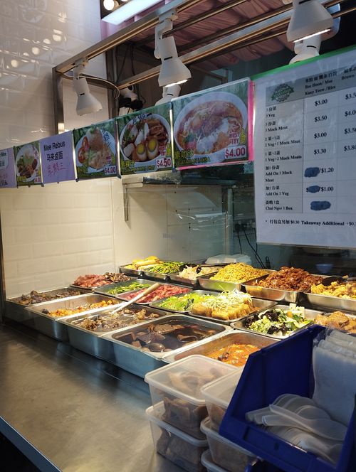 Stall at Ju Fu Yuan Vegetarian Delight - 聚福缘素食 - Chinatown in Central Singapore