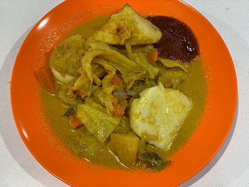 Lontong at Sunshine Vegetarian 阳光素食 - Hougang in Northeast Singapore