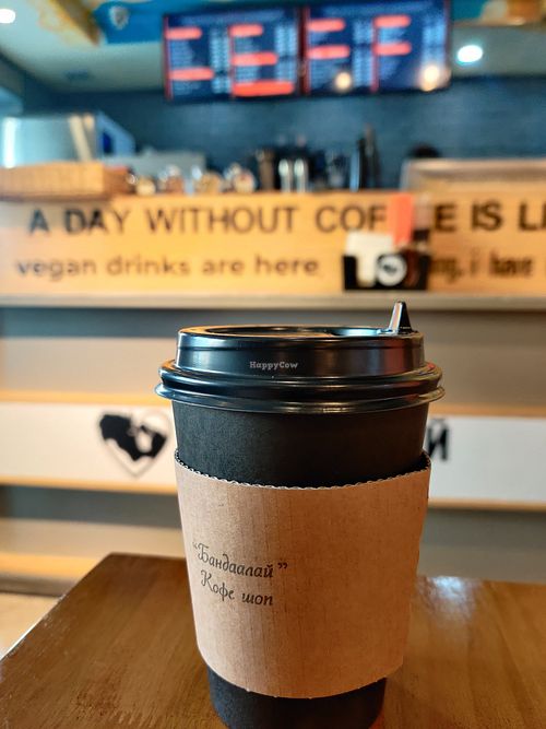 Soy latte at Bandaalai Coffee Shop in Ulaanbaatar