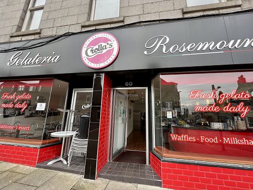  at Crolla's Gelateria in Aberdeen
