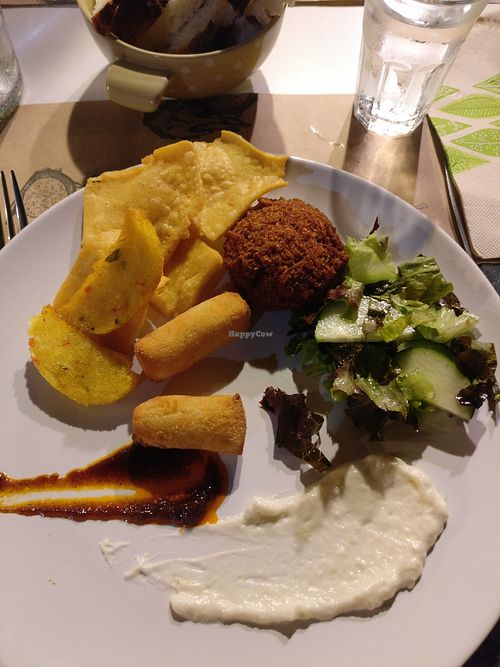 Street food starter at Singola Ristorante Naturale in Modica
