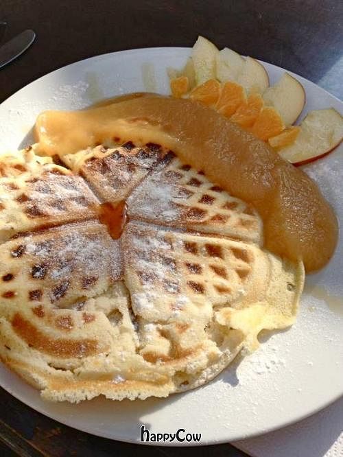 sunday waffle at Cafebar Salon in Basel