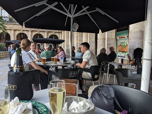 Outside at Negresco in Bilbao