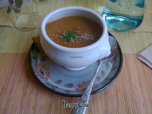 Seven vegetable soup at Cafe Ginger in Paris
