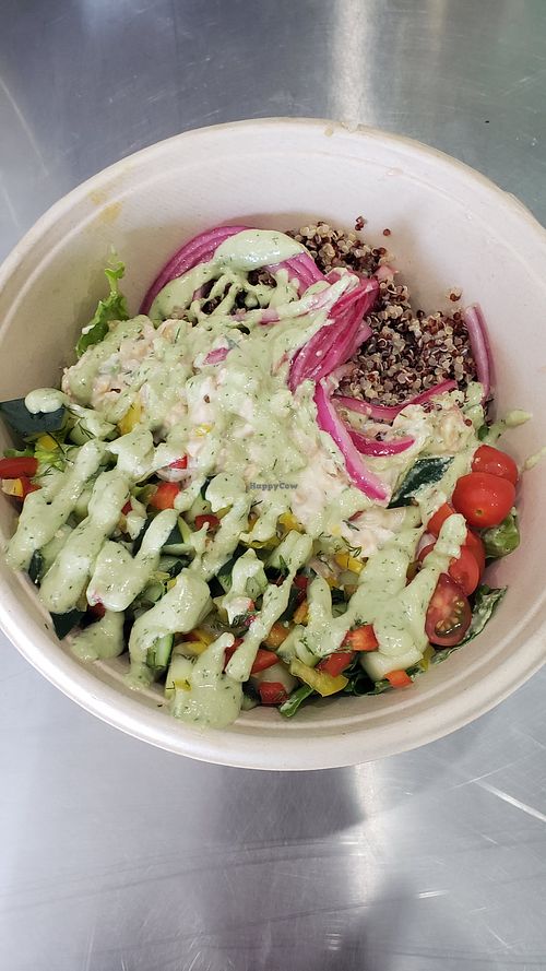 Chickpea salad at Lil' Vegerie in Redondo Beach