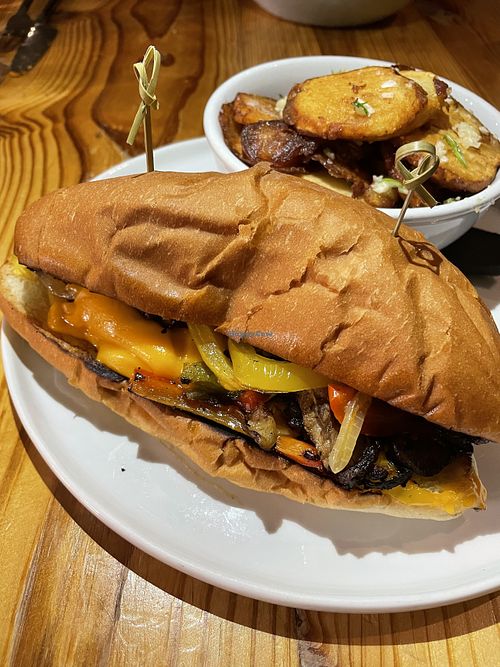 Philly “Cheese” “Steak"  at Fern Flavors from the Garden in Charlotte