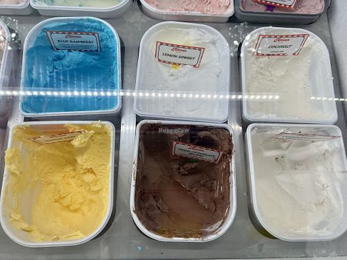 Sorbet and vegan ice cream  at Reddy's Marvellous Dessert Parlour in Aberdeen