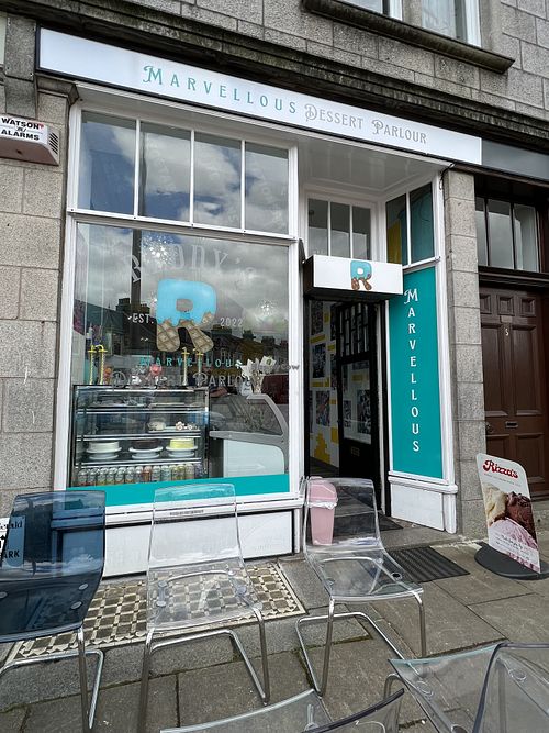 Front  at Reddy's Marvellous Dessert Parlour in Aberdeen