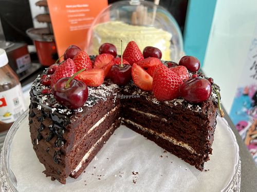 Vegan chocolate cake   at Reddy's Marvellous Dessert Parlour in Aberdeen