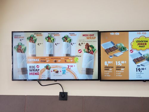 Most of the menu. at Çiğköftem - Gudrunstraße  in Vienna