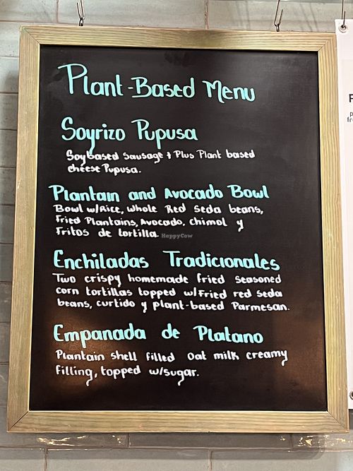 Menu  at La Casita Pupuseria in Silver Spring