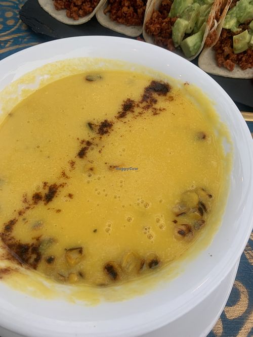 Crema de elote   at Chaman in Sayulita