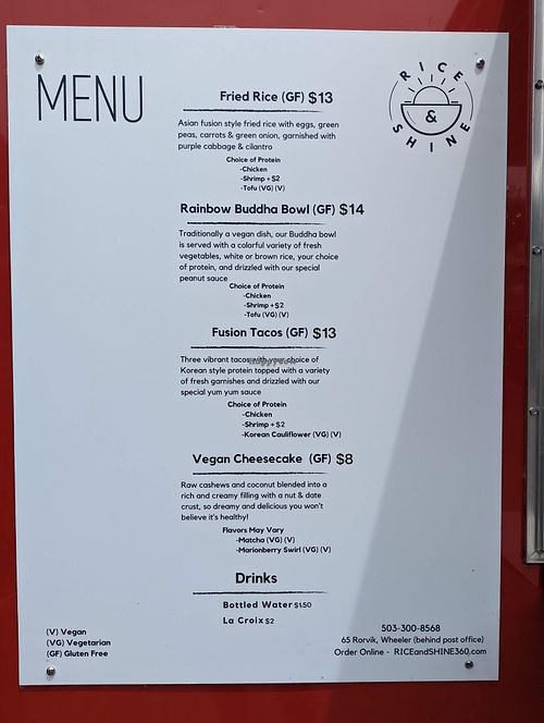  at Rice & Shine in Wheeler