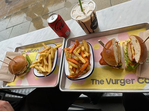 lunch  at The Vurger Co in Manchester