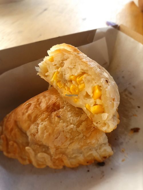 Corn and White Sauce Vegan Filling  at Barrio Latin American Eatery in Grange