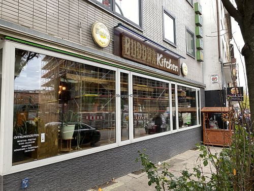 Street view  at Buddha Kitchen in Hamburg