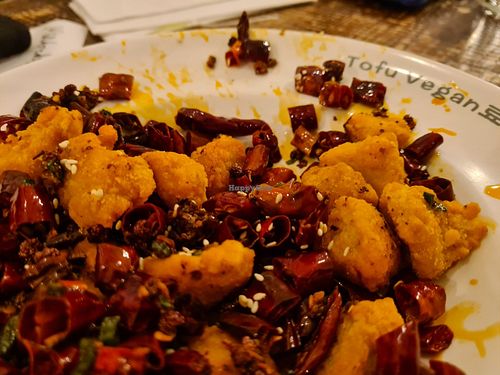 Chongqing chickn at Tofu Vegan - Golders Green in North West London