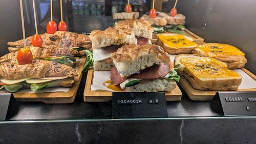 Sandwiches at Nanø Coffee Lab in Mallorca