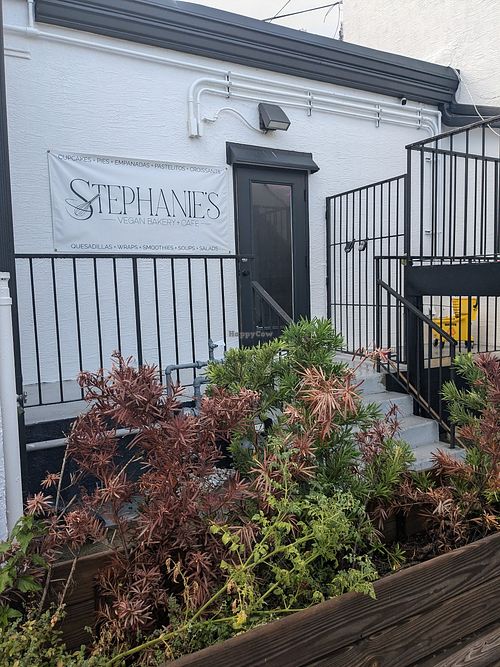 Back entrance at Stephanie's Vegan Bakery + Cafe in Fort Lauderdale