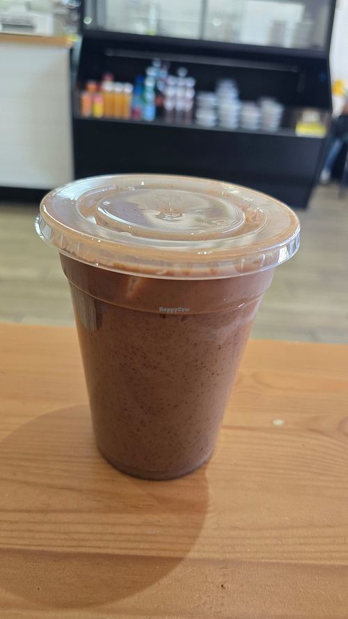 Iced Colombian hot chocolate at Stephanie's Vegan Bakery + Cafe in Fort Lauderdale