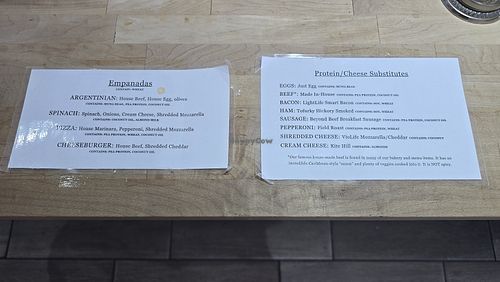 Menu at Stephanie's Vegan Bakery + Cafe in Fort Lauderdale