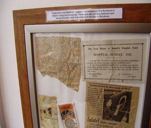 Found in restoring the house, on display in the breakfast room at The Base - Fishponds Rd in Bristol