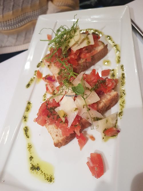 Bruschetta pomodoro at Prego Bar & Eatery in Sunderland