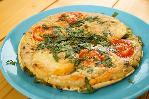 vegan omelette at Kasa d'Vizin B&B in Eito